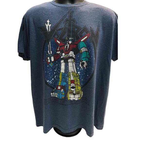 Vintage Voltron Defender of the Universe Anime Blue XL  t-shirt graphic Tee - Picture 1 of 5